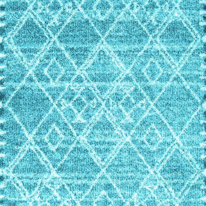 Abstract Light Blue Contemporary Rug, con3068lblu
