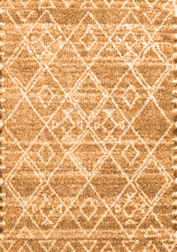 Abstract Orange Contemporary Rug, con3068org