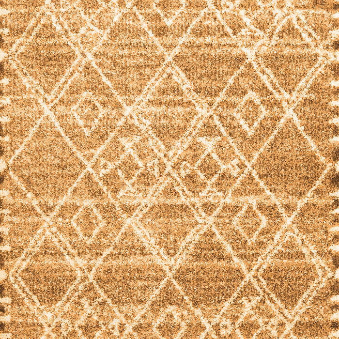 Abstract Orange Contemporary Rug, con3068org