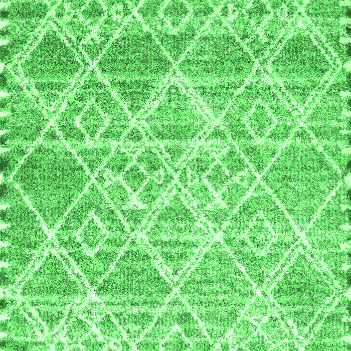 Abstract Green Contemporary Rug, con3068grn