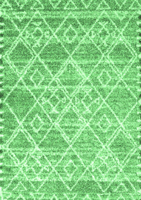 Abstract Emerald Green Contemporary Rug, con3068emgrn