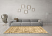 Machine Washable Abstract Brown Contemporary Rug in a Living Room,, wshcon3068brn