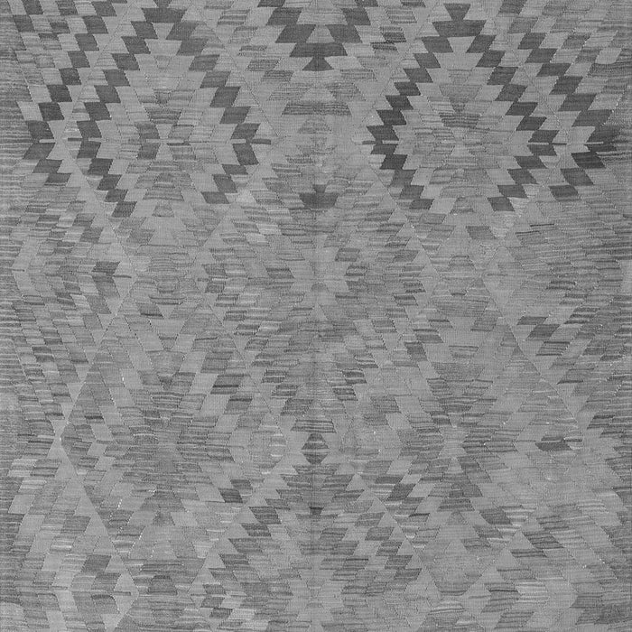 Serging Thickness of Machine Washable Southwestern Gray Country Rug, wshcon3069gry