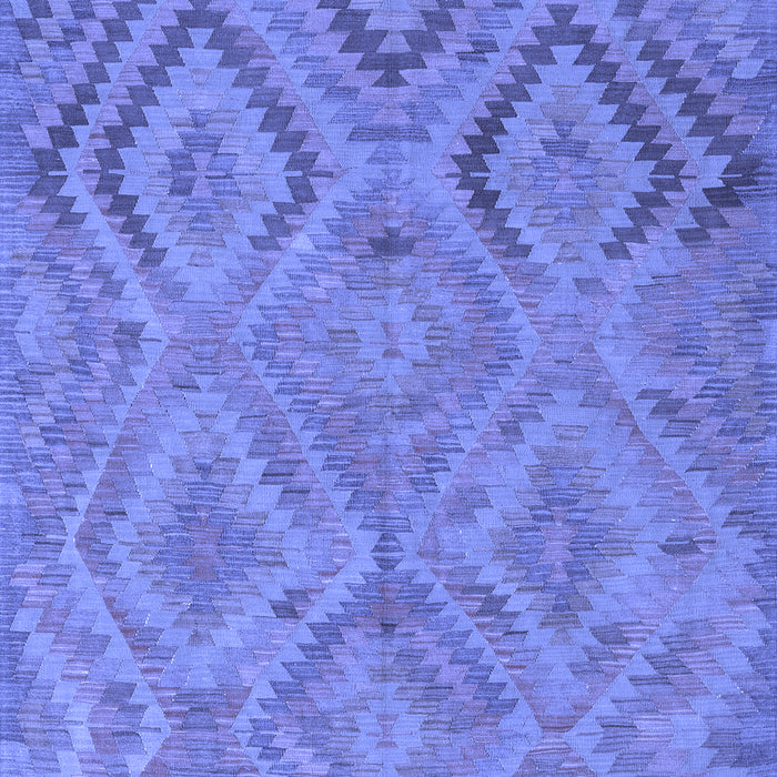 Machine Washable Southwestern Blue Country Rug, wshcon3069blu