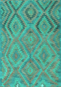 Southwestern Turquoise Country Rug, con3069turq