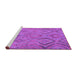 Sideview of Machine Washable Southwestern Purple Country Area Rugs, wshcon3069pur