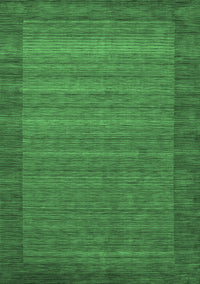 Abstract Emerald Green Contemporary Rug, con306emgrn