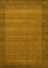 Abstract Yellow Contemporary Rug, con306yw