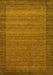 Abstract Yellow Contemporary Rug, con306yw