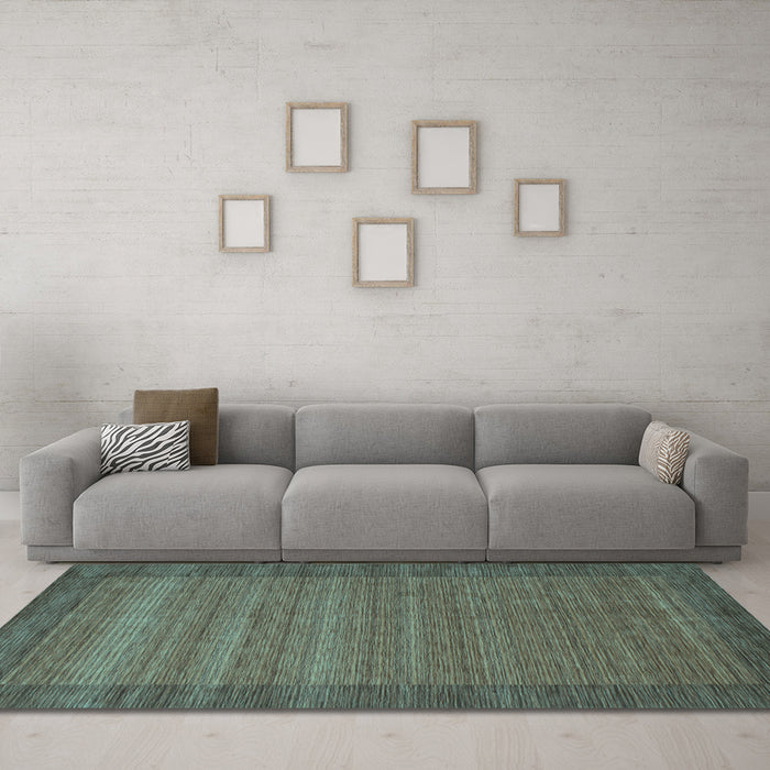Machine Washable Abstract Light Blue Contemporary Rug in a Living Room, wshcon306lblu