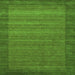 Serging Thickness of Abstract Green Contemporary Rug, con306grn