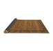 Sideview of Abstract Brown Contemporary Rug, con306brn