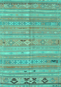 Southwestern Turquoise Country Rug, con3070turq