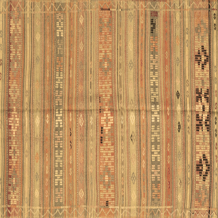Square Machine Washable Southwestern Brown Country Rug, wshcon3070brn