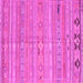 Square Southwestern Pink Country Rug, con3070pnk