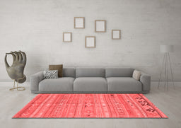 Country Red Washable Rugs