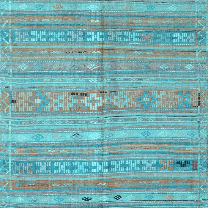 Southwestern Light Blue Country Rug, con3070lblu