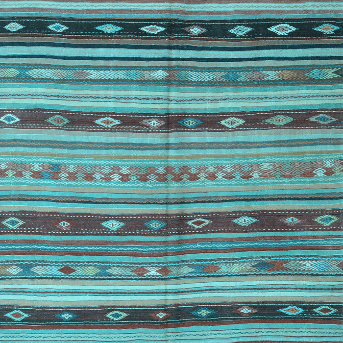 Southwestern Light Blue Country Rug, con3071lblu