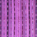 Square Machine Washable Southwestern Purple Country Area Rugs, wshcon3071pur