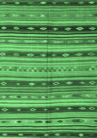 Southwestern Emerald Green Country Rug, con3071emgrn