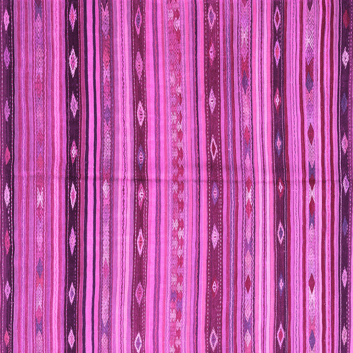 Square Machine Washable Southwestern Pink Country Rug, wshcon3071pnk