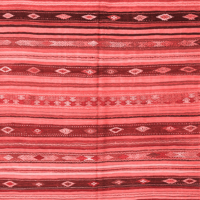 Machine Washable Southwestern Red Country Rug, wshcon3071red