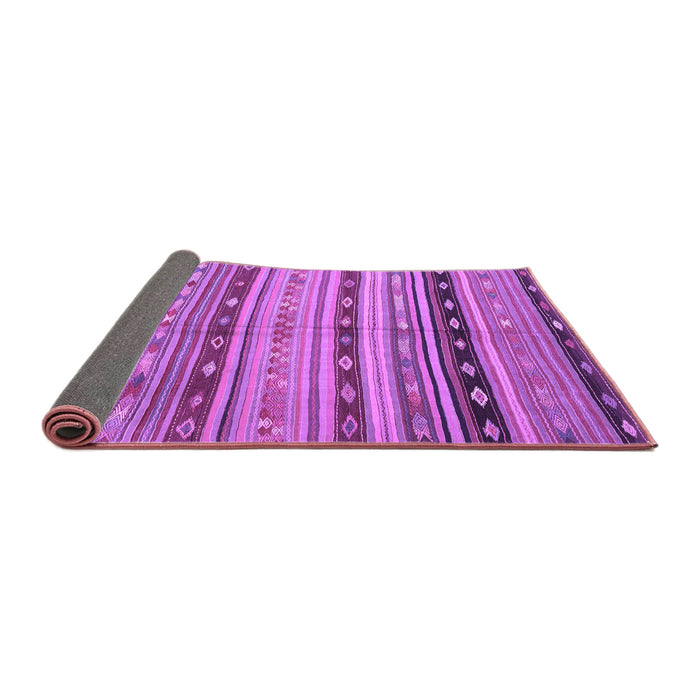 Sideview of Southwestern Purple Country Rug, con3071pur