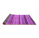 Sideview of Southwestern Purple Country Rug, con3071pur