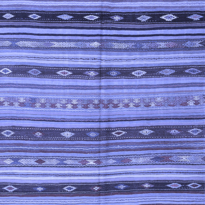 Machine Washable Southwestern Blue Country Rug, wshcon3071blu