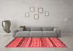 Country Red Washable Rugs