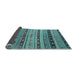 Sideview of Southwestern Light Blue Country Rug, con3071lblu