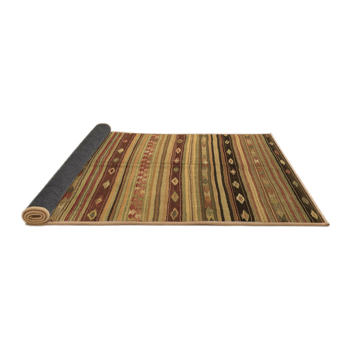 Sideview of Southwestern Brown Country Rug, con3071brn