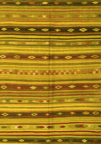 Southwestern Yellow Country Rug, con3071yw