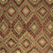 Square Machine Washable Southwestern Brown Country Rug, wshcon3072brn