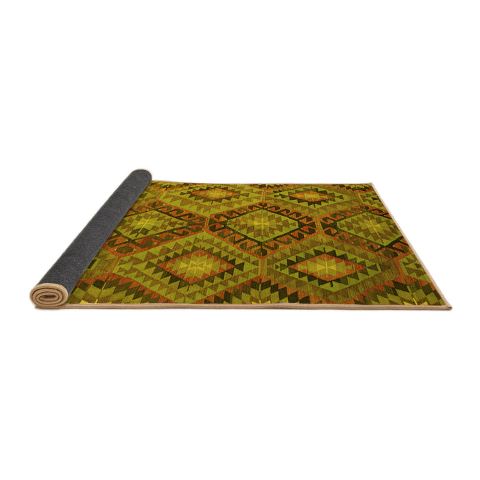 Sideview of Southwestern Yellow Country Rug, con3072yw
