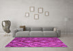Machine Washable Southwestern Pink Country Rug in a Living Room, wshcon3072pnk