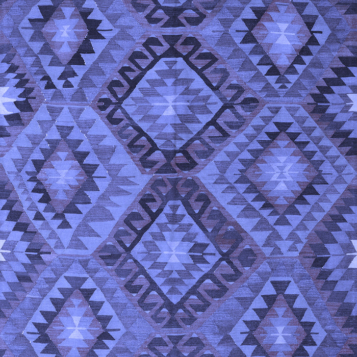 Machine Washable Southwestern Blue Country Rug, wshcon3072blu