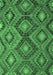 Machine Washable Southwestern Emerald Green Country Area Rugs, wshcon3072emgrn