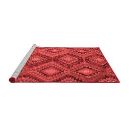Country Red Washable Rugs