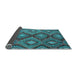 Sideview of Southwestern Light Blue Country Rug, con3072lblu