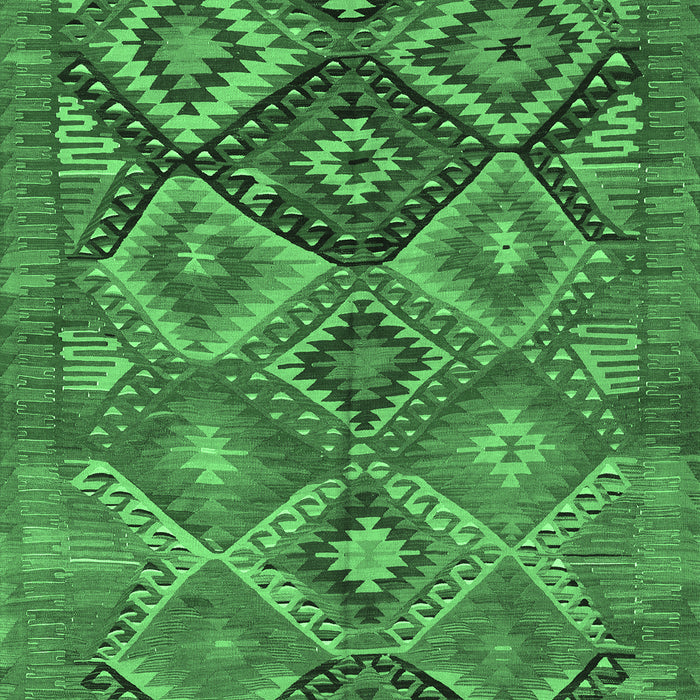 Oriental Emerald Green Traditional Rug, con3073emgrn