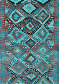 Oriental Light Blue Traditional Rug, con3073lblu