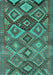 Oriental Turquoise Traditional Rug, con3073turq