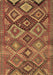 Machine Washable Oriental Brown Traditional Rug, wshcon3073brn