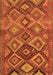 Serging Thickness of Machine Washable Oriental Orange Traditional Area Rugs, wshcon3073org