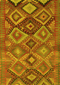 Oriental Yellow Traditional Rug, con3073yw