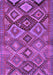 Machine Washable Oriental Purple Traditional Area Rugs, wshcon3073pur