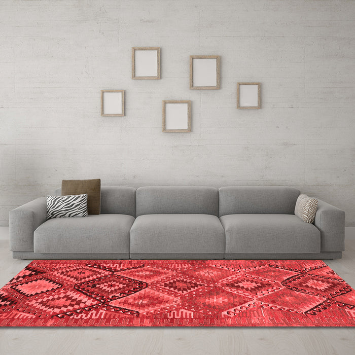 Traditional Red Washable Rugs