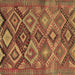 Square Oriental Brown Traditional Rug, con3073brn