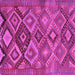 Square Machine Washable Oriental Pink Traditional Rug, wshcon3073pnk